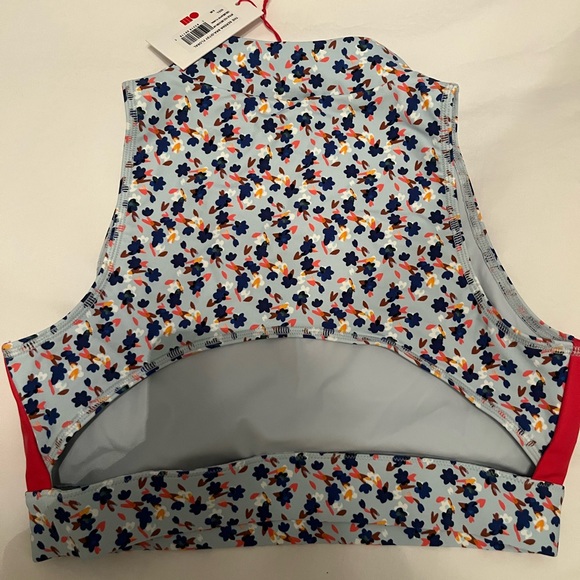 NWT floral Solid and striped bra tank - Picture 4 of 4